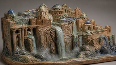 Ceramic Sculpture Art Style concept art example