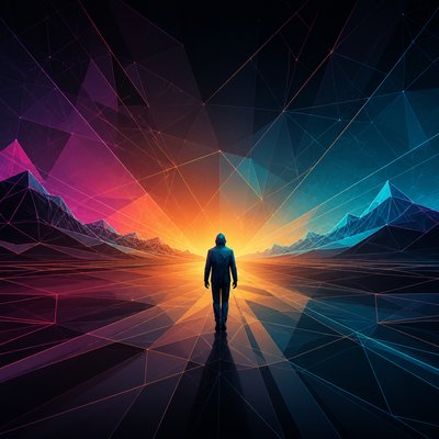 Digital Geometric Art album cover example