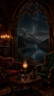 Victorian Furniture Art phone wallpaper example