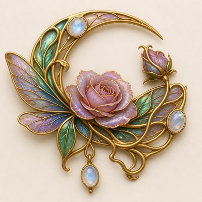 Art Nouveau Jewelry Design tattoo design example