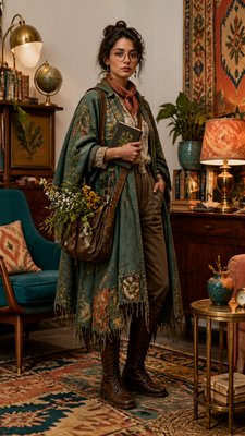 Eclectic Interior Design character design example