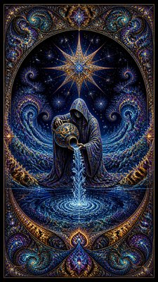 Fractal Abstract Art Style tarot card example