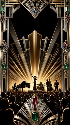Art Deco Jewelry Design flyer example