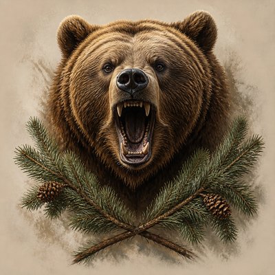 Wildlife Nature Art t-shirt design example