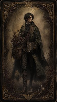 Victorian Gothic Art character design example