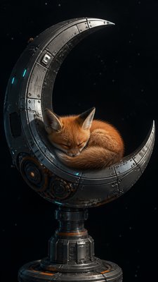 Hard Sci-Fi Art baby announcement example