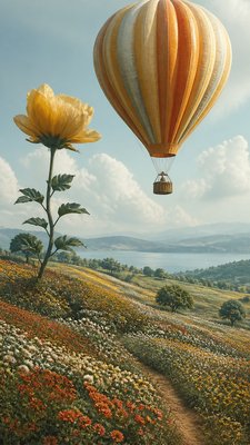 Magical Realism Art Style greeting card example