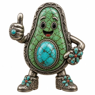 Southwestern Turquoise Jewelry Style sticker example