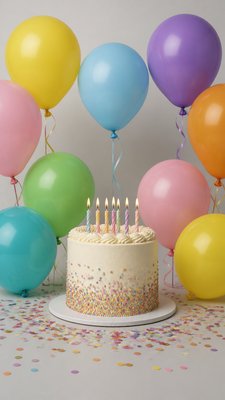 Photo-Conceptual Art Style birthday card example