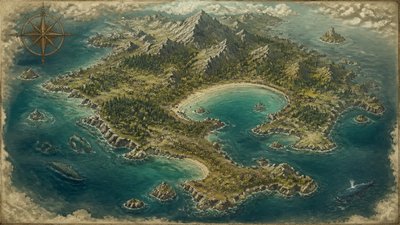 Wildlife Nature Art fantasy map example