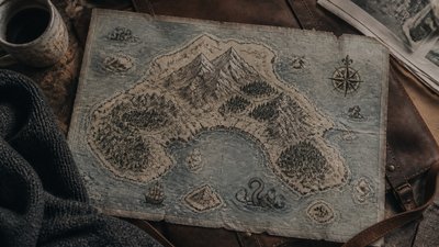 Downtown Girl Aesthetic fantasy map example