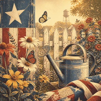 Americana Aesthetic coloring page example