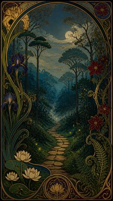 Art Nouveau Style book cover example
