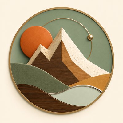 Mid-Century Modern Interior Design logo concept example
