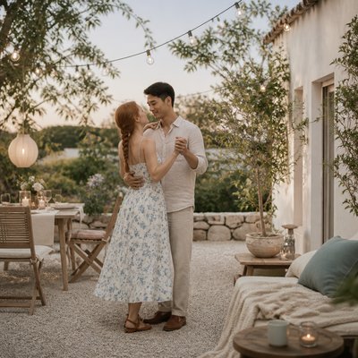 Scandinavian Interior Design couple portrait example