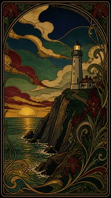 Art Nouveau Style poster example