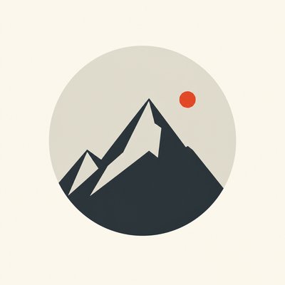 Minimalist Abstract Art Style logo concept example