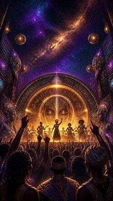 Afrofuturism Art Style flyer example