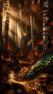 Dragoncore Aesthetic wall art print example