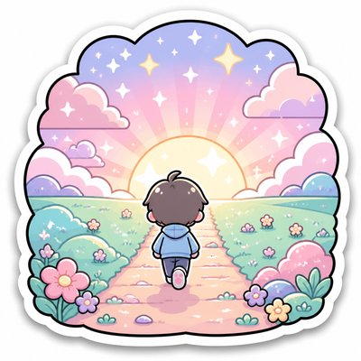 Kawaii Sticker Design album cover example