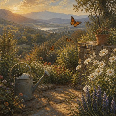 Landscape Nature Art coloring page example