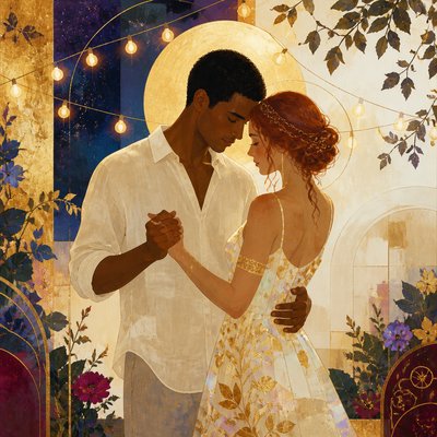 Contemporary Religious Art couple portrait example