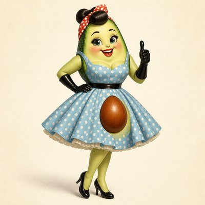 Vintage 50s Fashion Style sticker example