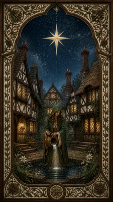 Tudor Architecture Style tarot card example