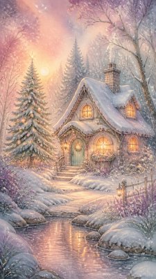 Fairy Tale Fantasy Art Christmas card example