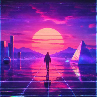 Vaporwave Art Style album cover example