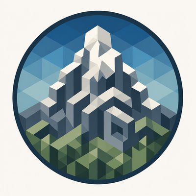 Isometric Geometric Art logo concept example