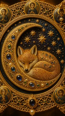 Byzantine Jewelry Design baby announcement example