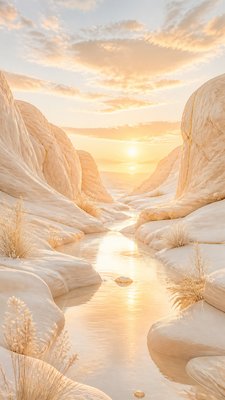 a desert canyon under a dramatic sunset sky, no people — Clean Girl Aesthetic wallpaper