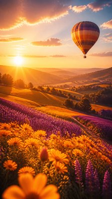 Golden Hour Landscape Photography Style greeting card example