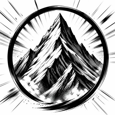 Sports Manga Art Style logo concept example