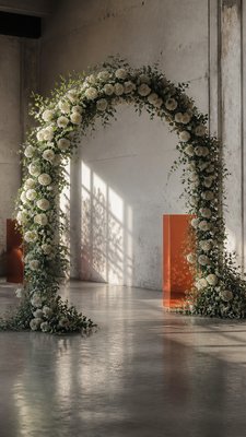 Installation Conceptual Art Style wedding invitation example