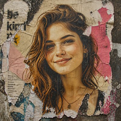 Wheatpaste Poster Street Art Style profile picture example