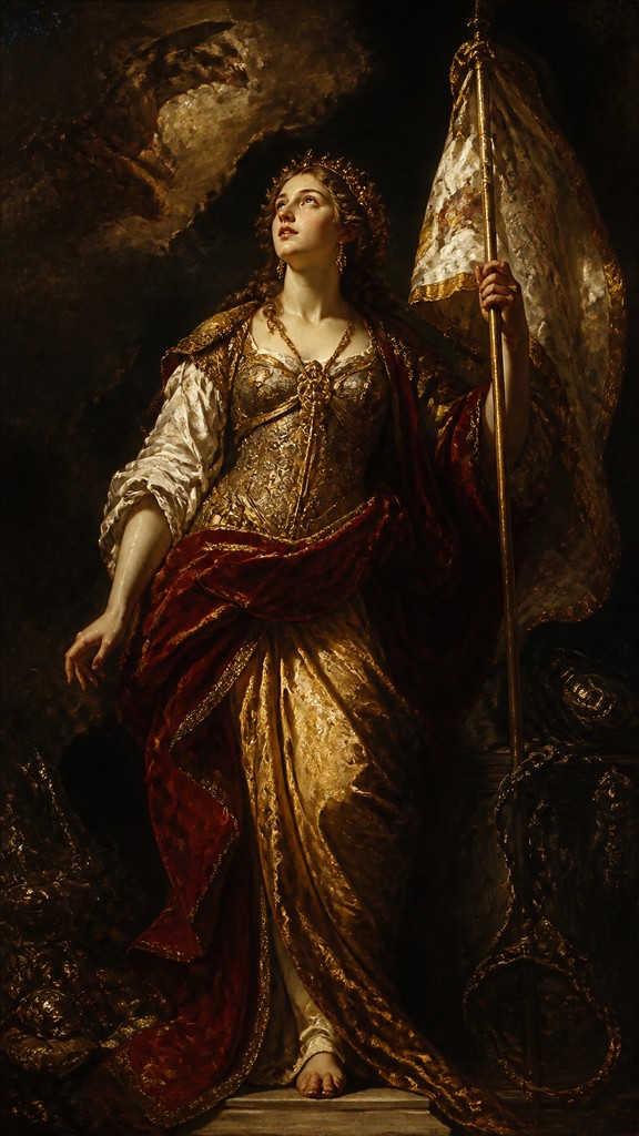 full-length portrait of an elegant figure — Baroque Art Style