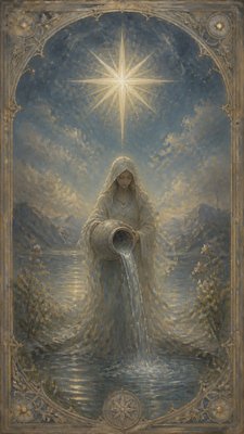 Atmospheric Impressionism Art Style tarot card example