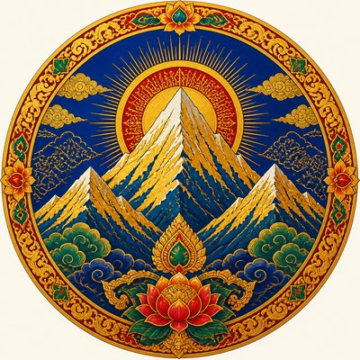Hindu Religious Art logo concept example