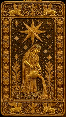 Etruscan Granulation Jewelry Style tarot card example