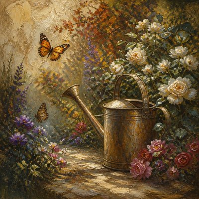 Oil Painting Art Style coloring page example