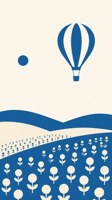 Minimalism Art Style greeting card example