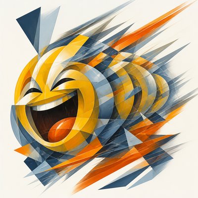 Futurism Art Style Twitch emote example