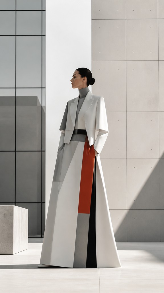 full-length portrait of an elegant figure — Modern Architecture Art
