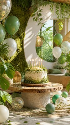 Biophilic Interior Design birthday card example