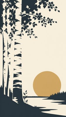 Minimalist Poster Design wall art print example