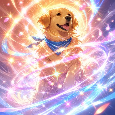 Magical Girl Transformation Sequence pet portrait example