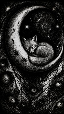 Horror Manga Art Style baby announcement example