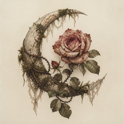 Dark Cottagecore Aesthetic tattoo design example